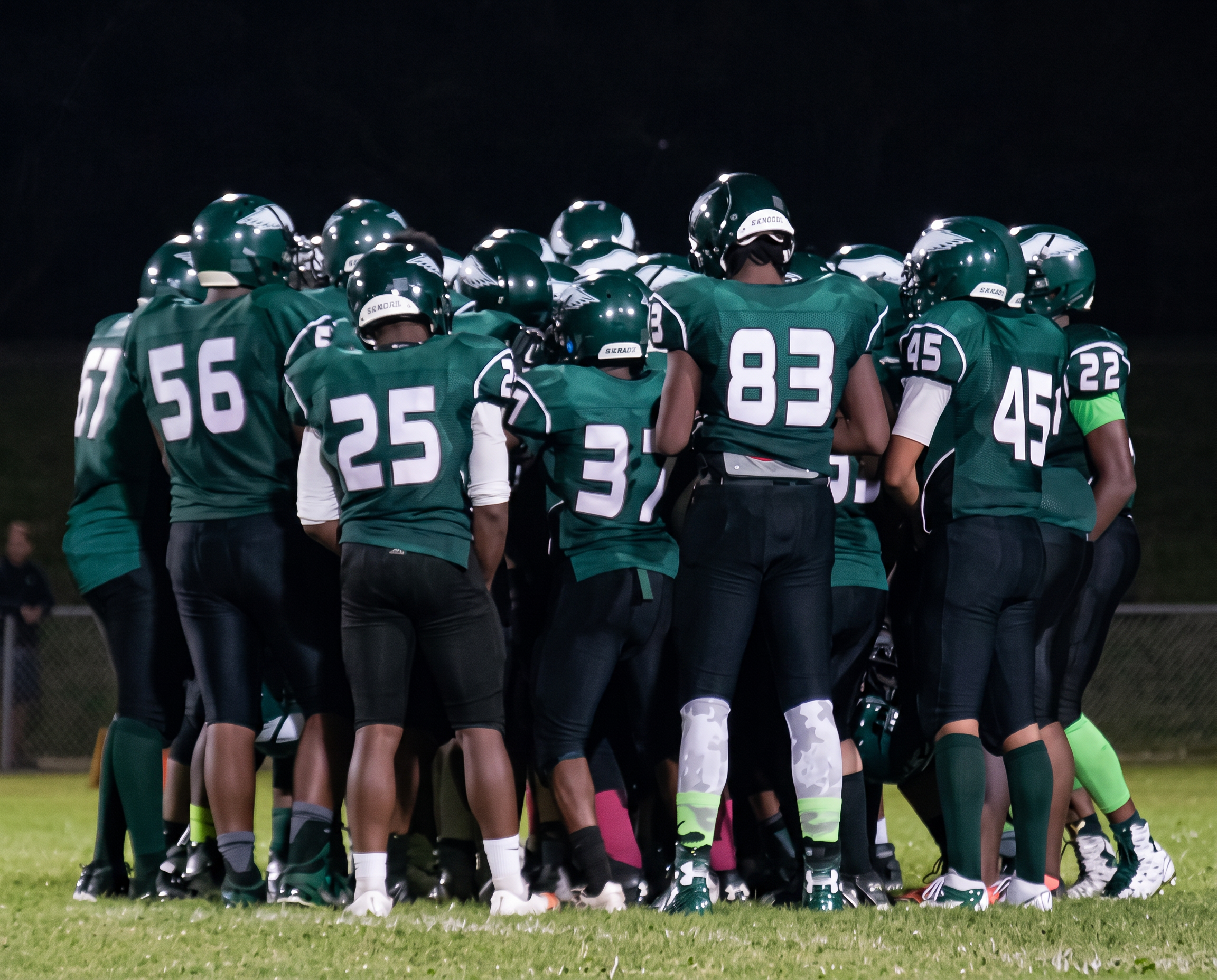 Green Tech athletes on the field and court